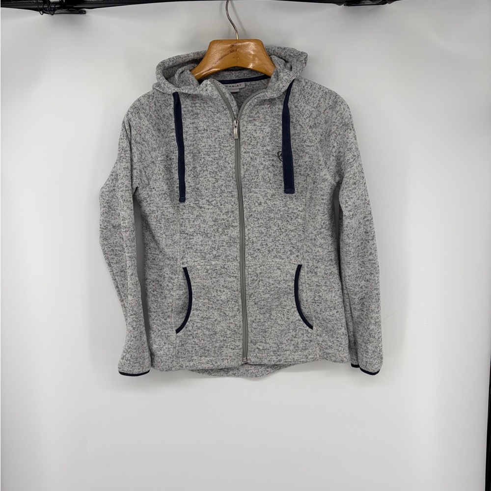 Arita Women’s Medium Full Zip Hoodie Heather Gray Western Cowboy Rodeo Country
